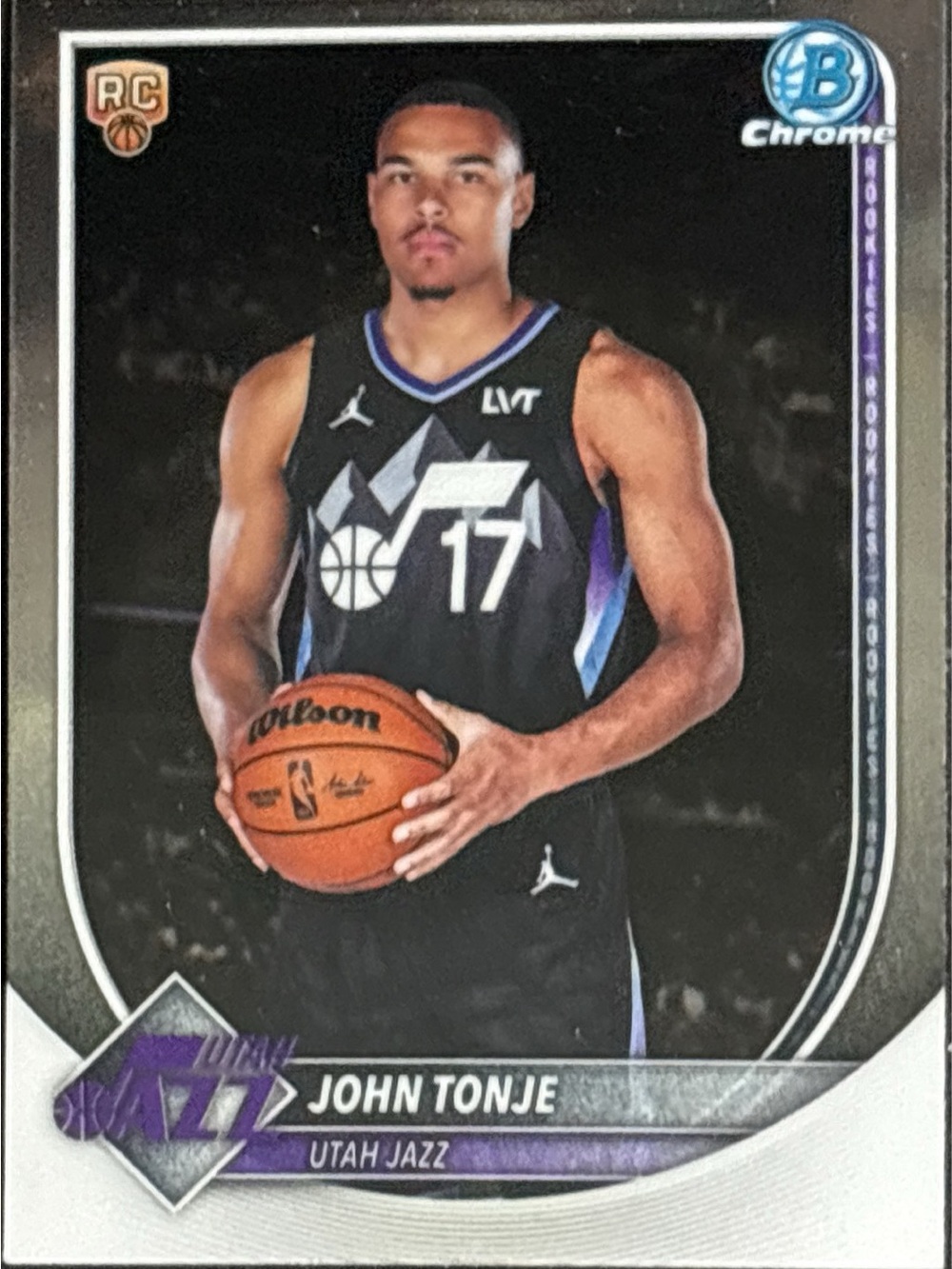 Topps Bowman Chrome John Tonje Utah Jazz  Rookie Card